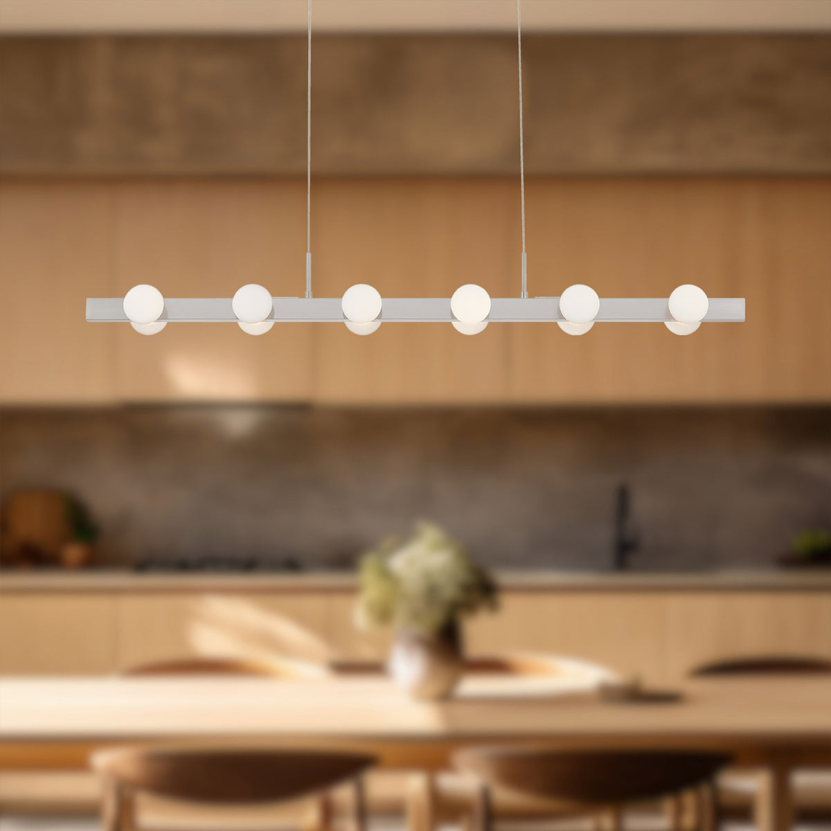 Suspension linéaire Rezz Nickel brossé – vue 3