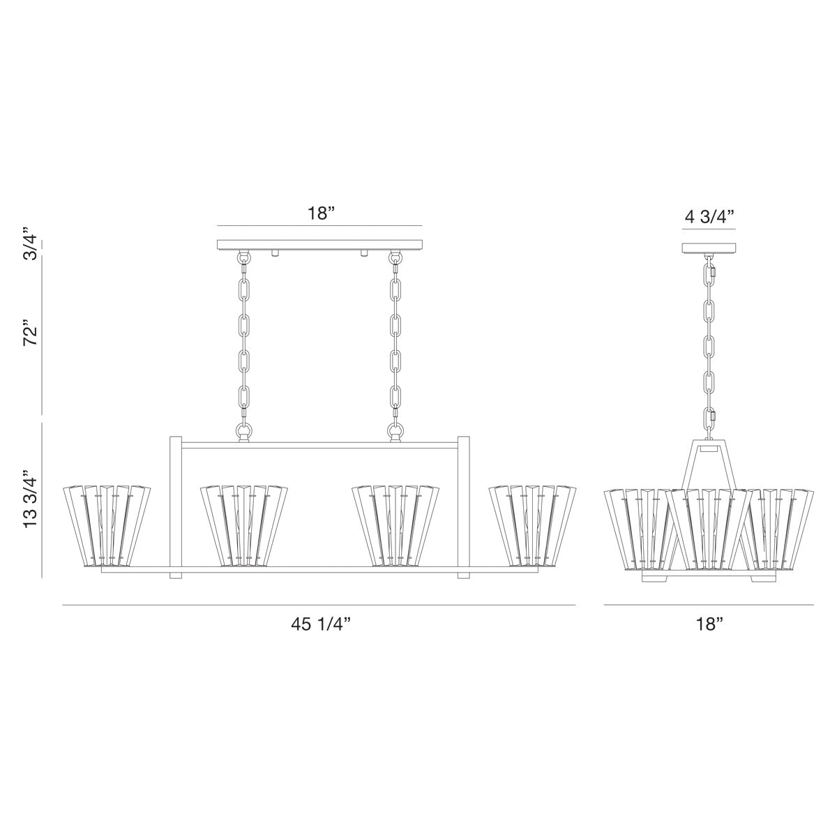 Suspension linéaire Ricca – vue 8