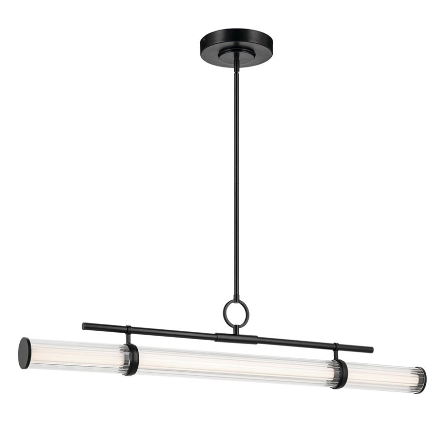 Suspension linéaire Riven - Noir 48 1/4" by Kichler | Luminaires & cie