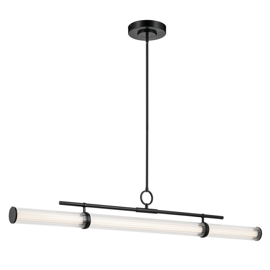 Suspension linéaire Riven - Noir 60 1/4" by Kichler | Luminaires & cie