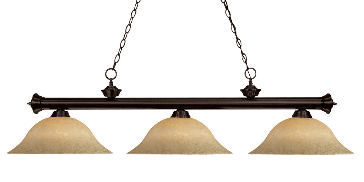 Suspension linéaire Riviera Bronze, Moucheté doré, 59" – Z-Lite