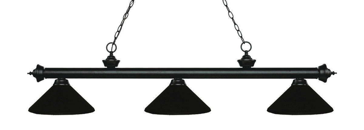 Suspension linéaire Riviera Noir mat, Noir mat, 57 1/4" – Z-Lite
