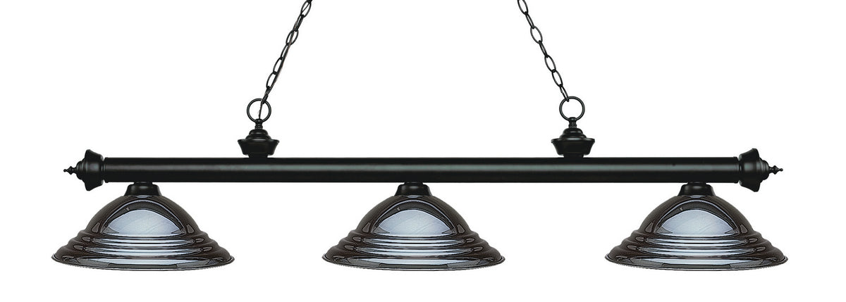 Suspension linéaire Riviera Noir mat, Métal anthracite, 58 3/4" – Z-Lite