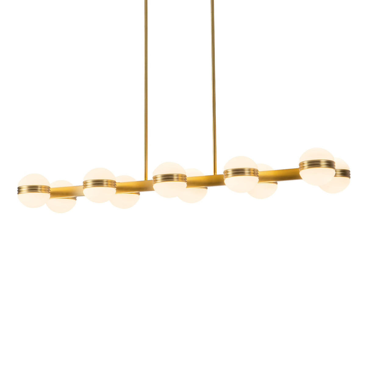 Suspension linéaire Selene Or brossé – vue 2