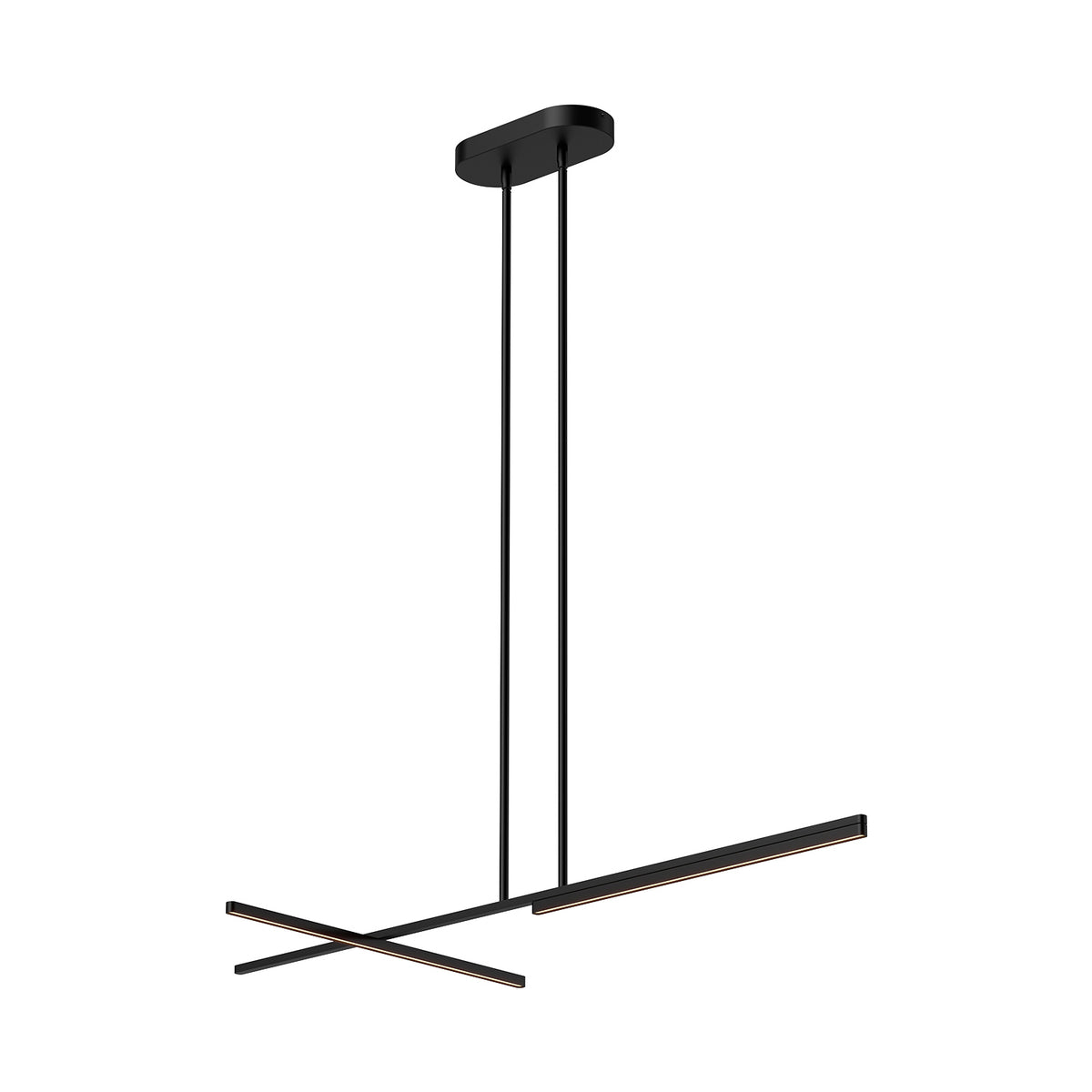 Suspension linéaire Shift Noir, 48 1/8" – Kuzco Lighting