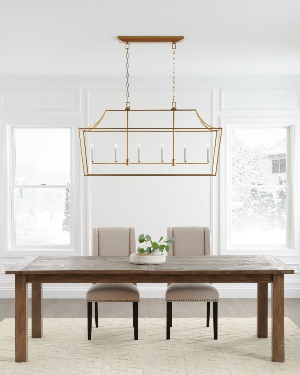 Suspension linéaire Southold - Nickel poli by Visual Comfort Studio | Luminaires & cie