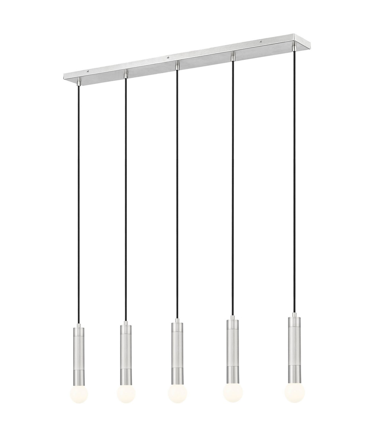 Suspension linéaire Stari Nickel brossé, nombre ampoules 5 – Z-Lite