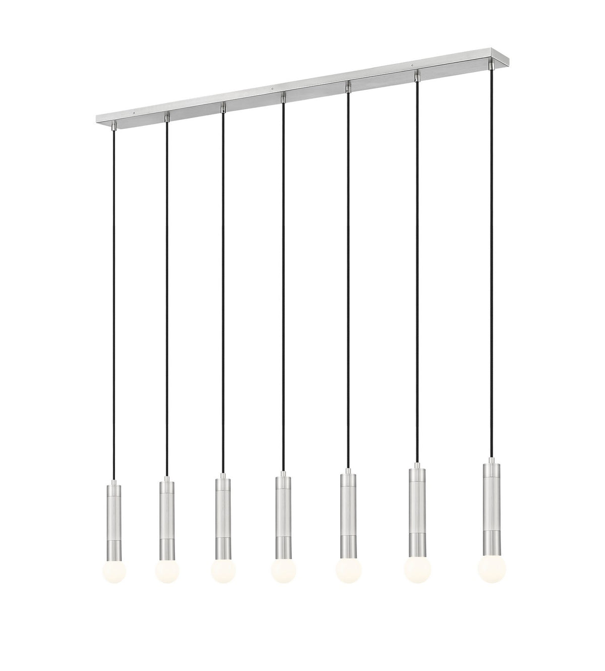 Suspension linéaire Stari Nickel brossé, nombre ampoules 7 – Z-Lite