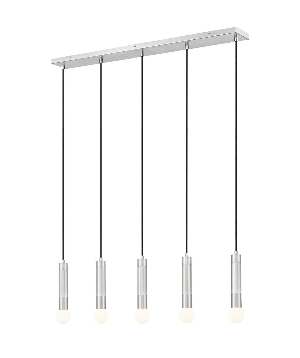 Suspension linéaire Stari - Nickel brossé 5 by Z-Lite | Luminaires & cie