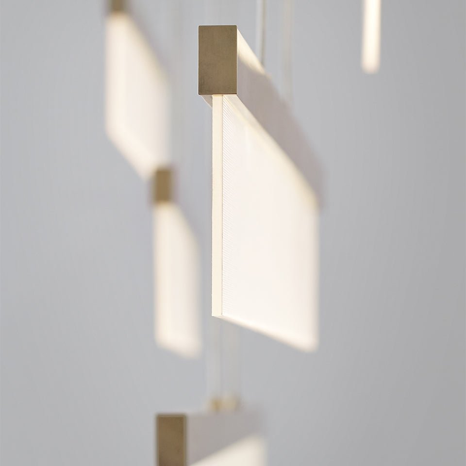 Suspension Linéaire Sweep - Laiton vieilli by Tech Lighting | Luminaires & cie