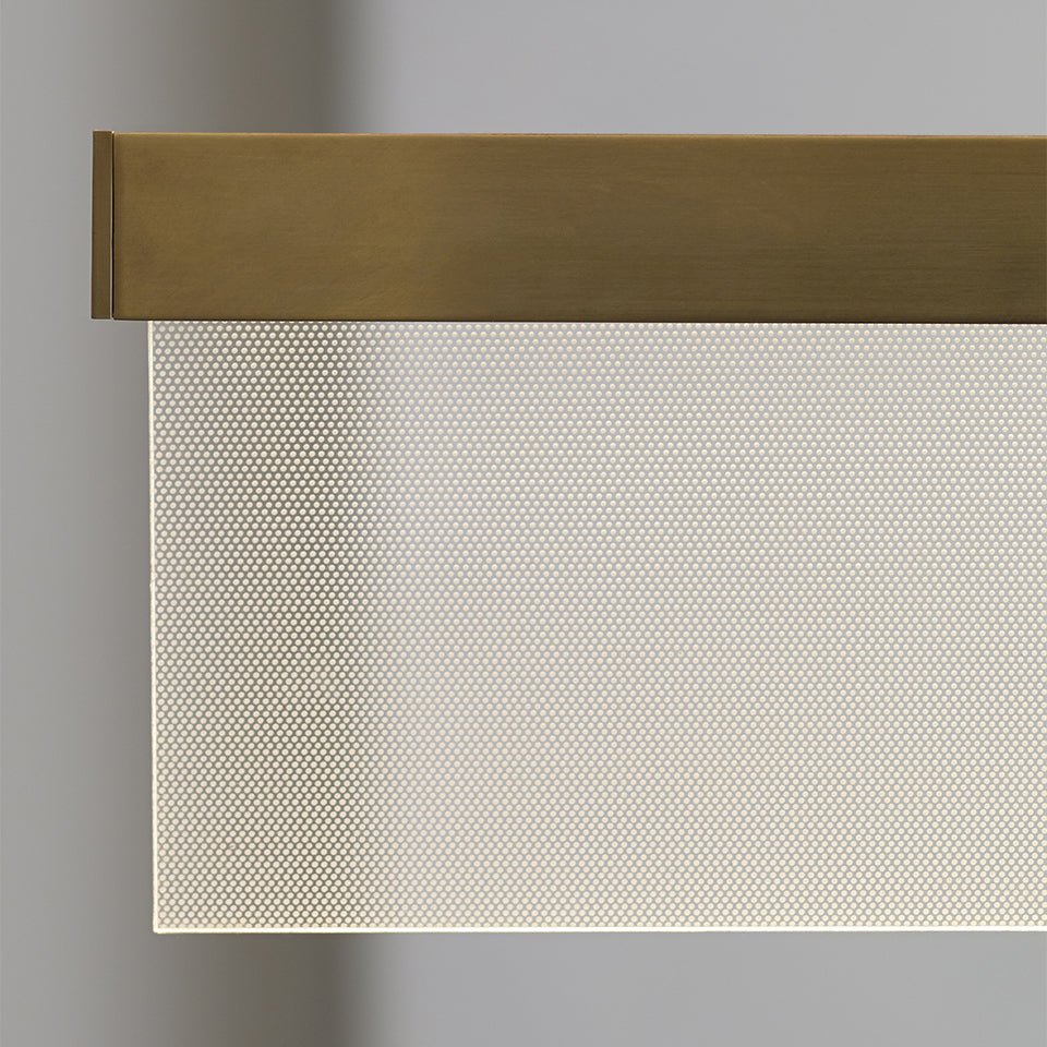 Suspension Linéaire Sweep - Laiton vieilli by Tech Lighting | Luminaires & cie