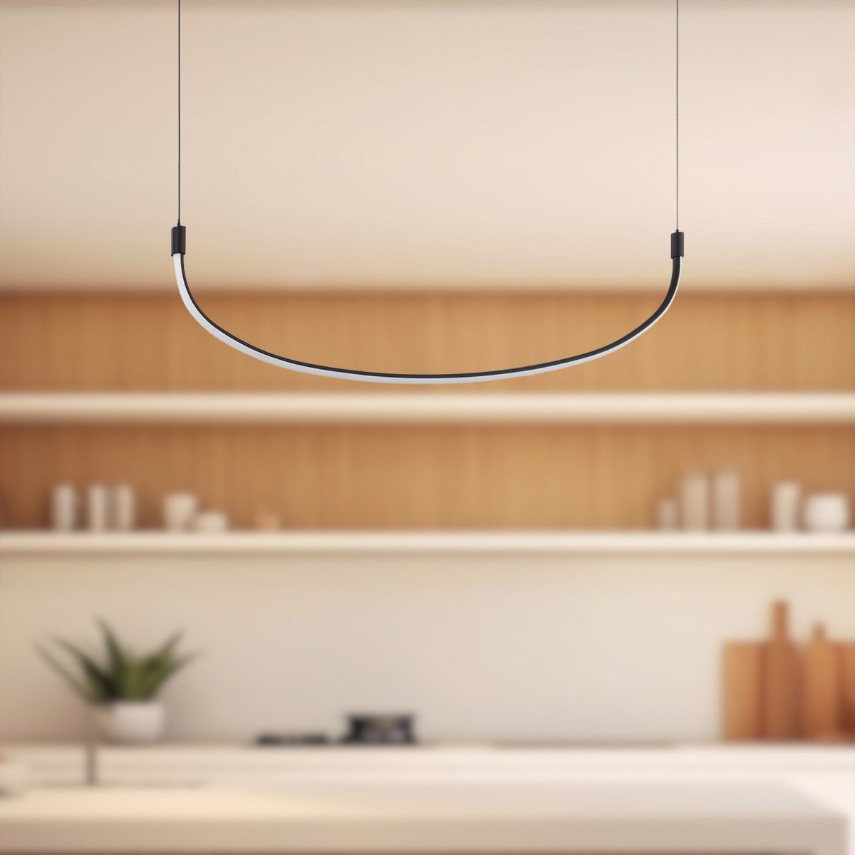 Suspension linéaire Talis - Noir 36 5/8" by Kuzco Lighting | Luminaires & cie