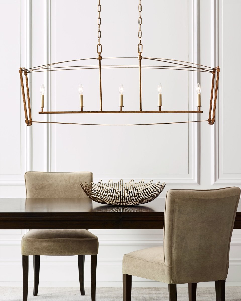 Suspension linéaire Thayer - Acier Smith by Visual Comfort Studio | Luminaires & cie