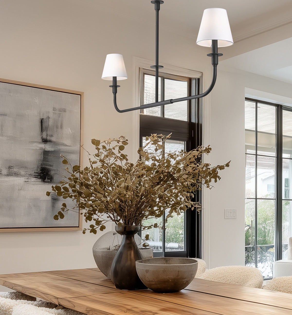 Suspension linéaire Tova Noir mat, 45 3/4" – vue 8