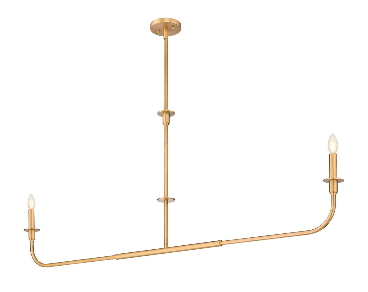 Suspension linéaire Tova Laiton frotté, 63 3/4" – vue 2