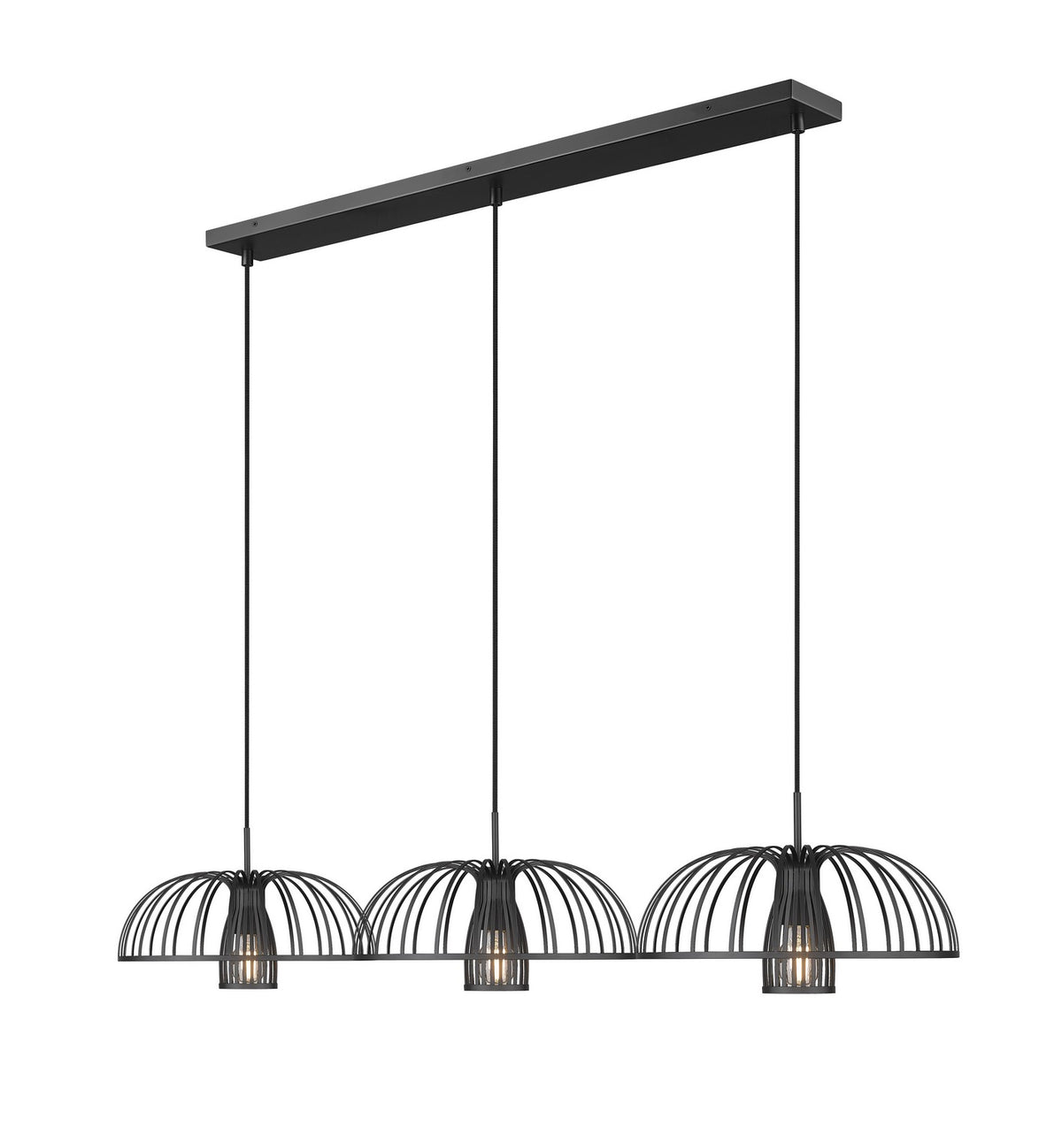 Suspension linéaire Valencia Noir mat – vue 3