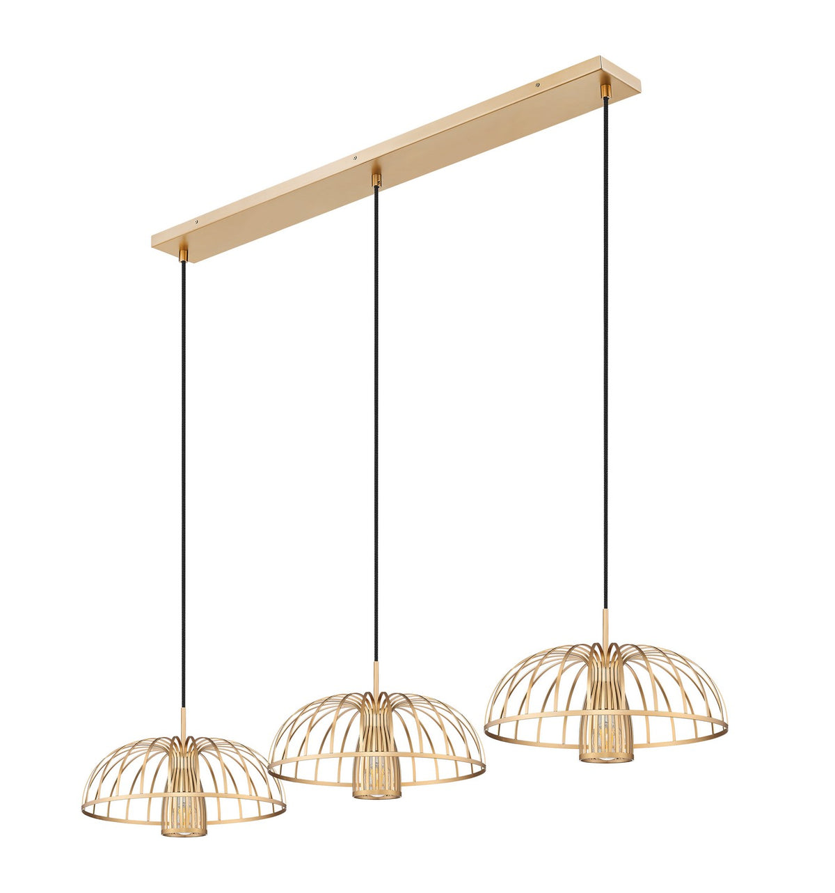 Suspension linéaire Valencia Or moderne – vue 2