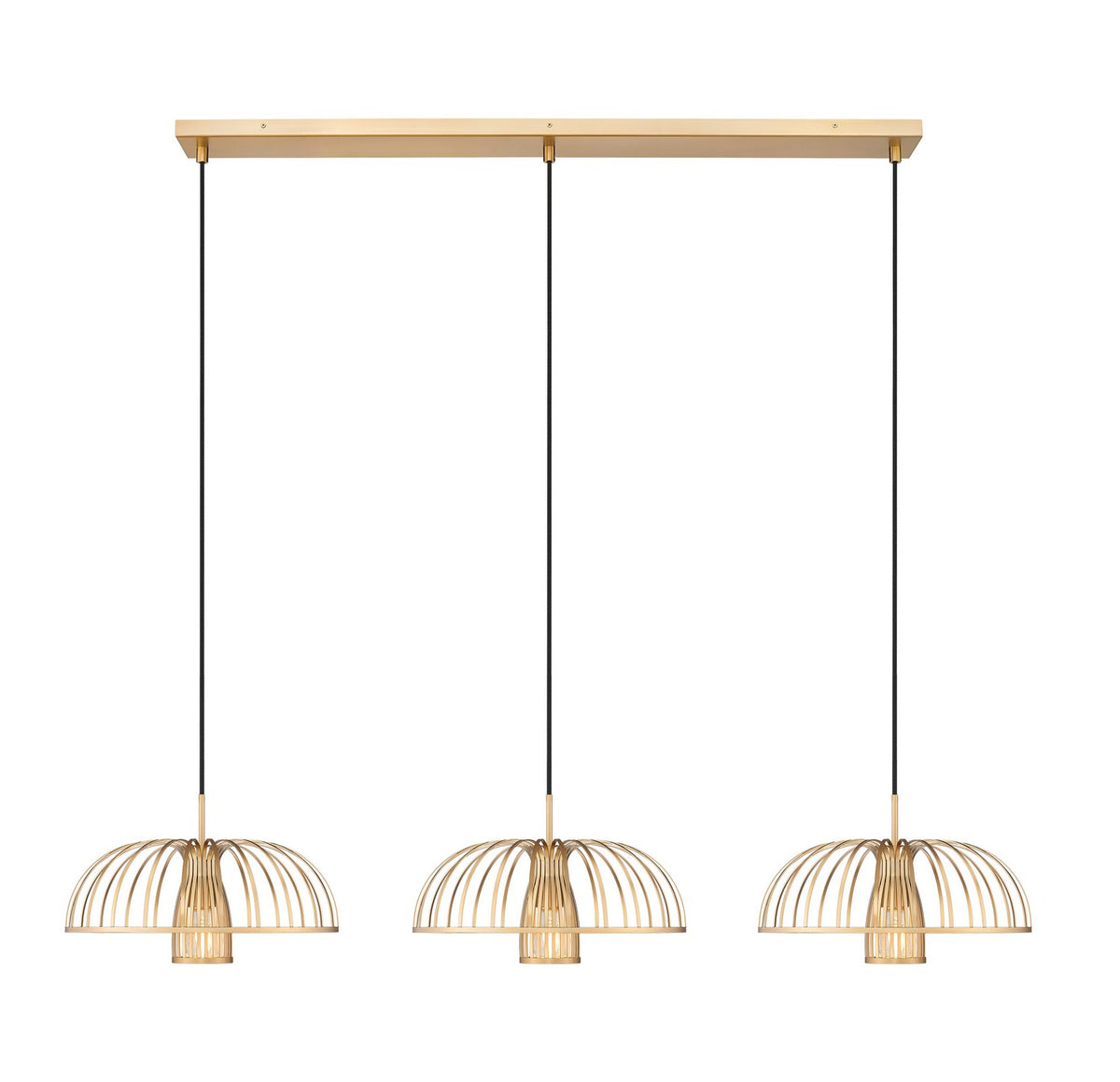 Suspension linéaire Valencia Or moderne – vue 4