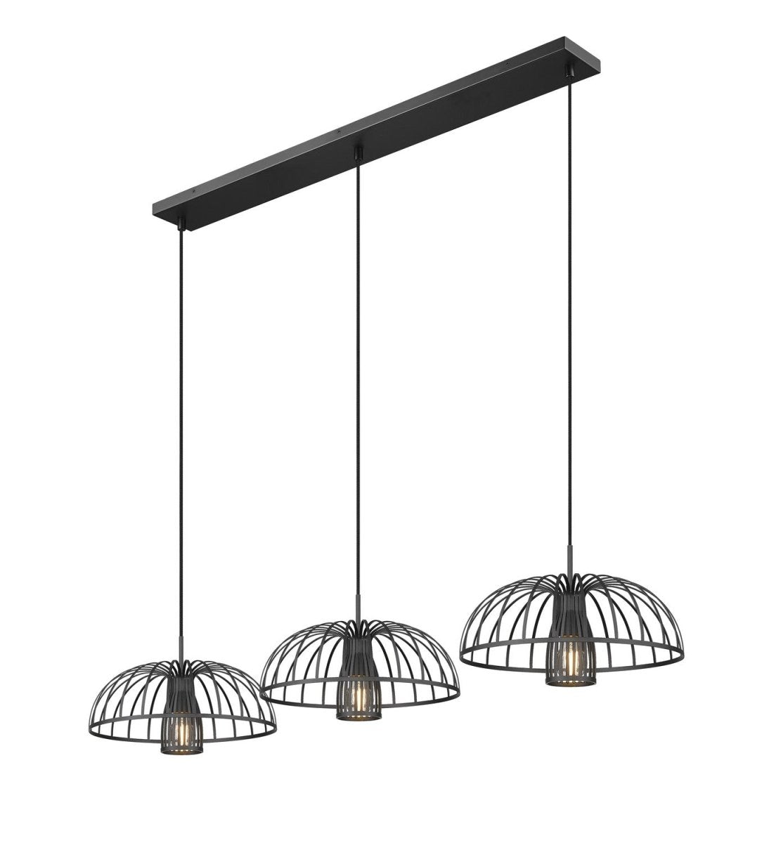 Suspension linéaire Valencia - Noir mat by Z-Lite | Luminaires & cie