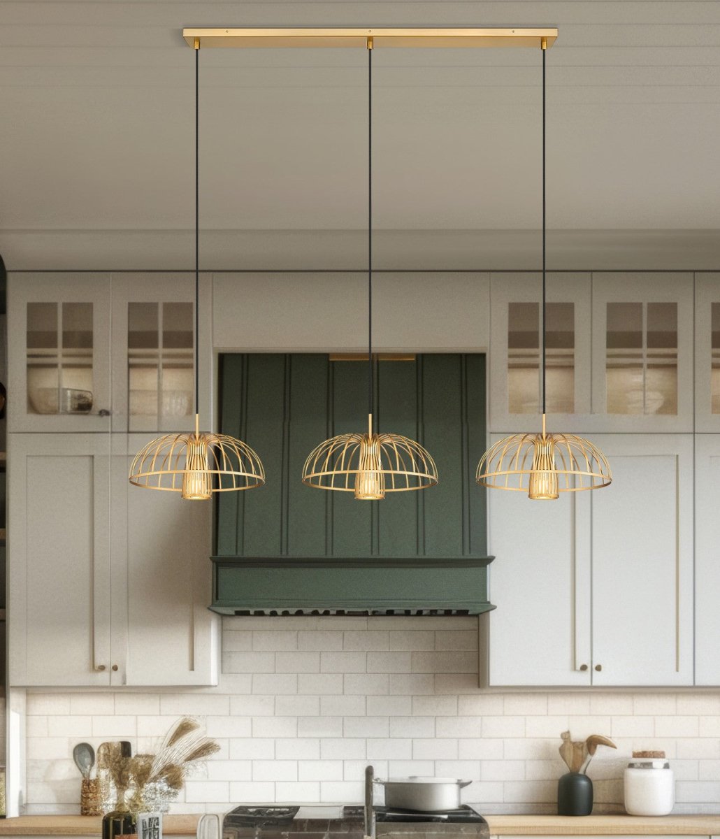 Suspension linéaire Valencia - Or moderne by Z-Lite | Luminaires & cie