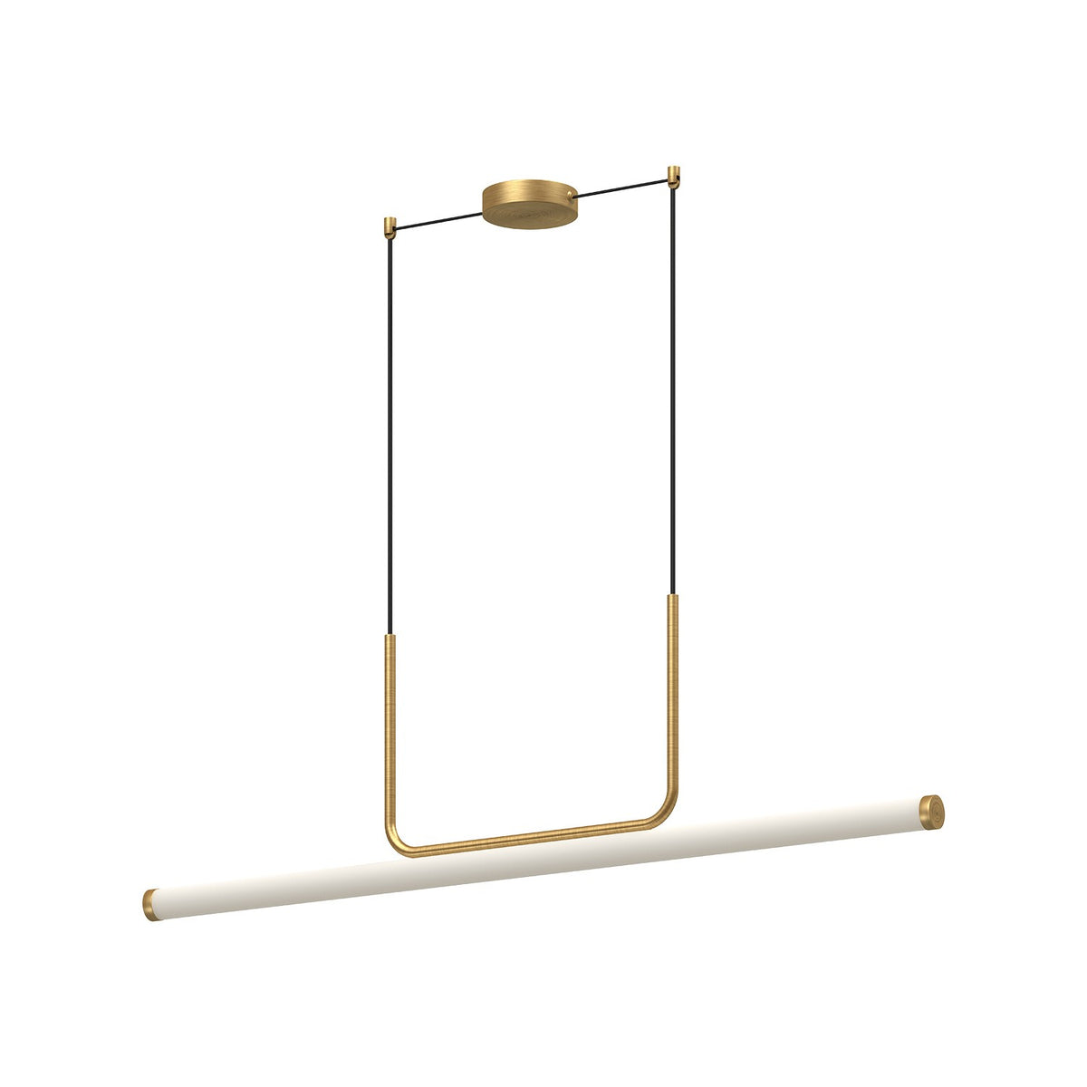 Suspension linéaire Vesper Or brossé, 48 1/4" – Kuzco Lighting