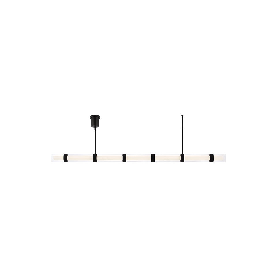 Suspension linéaire Wit - Noir 7 vitres by Tech Lighting | Luminaires & cie