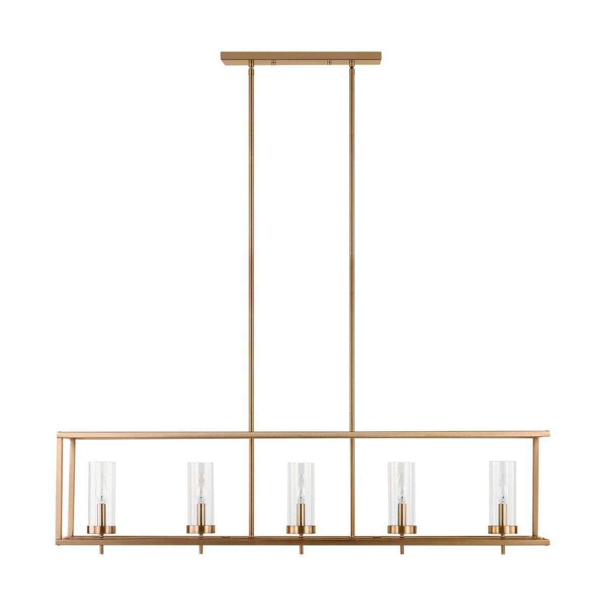 Suspension linéaire Zire - Nickel brossé by Visual Comfort Studio | Luminaires & cie
