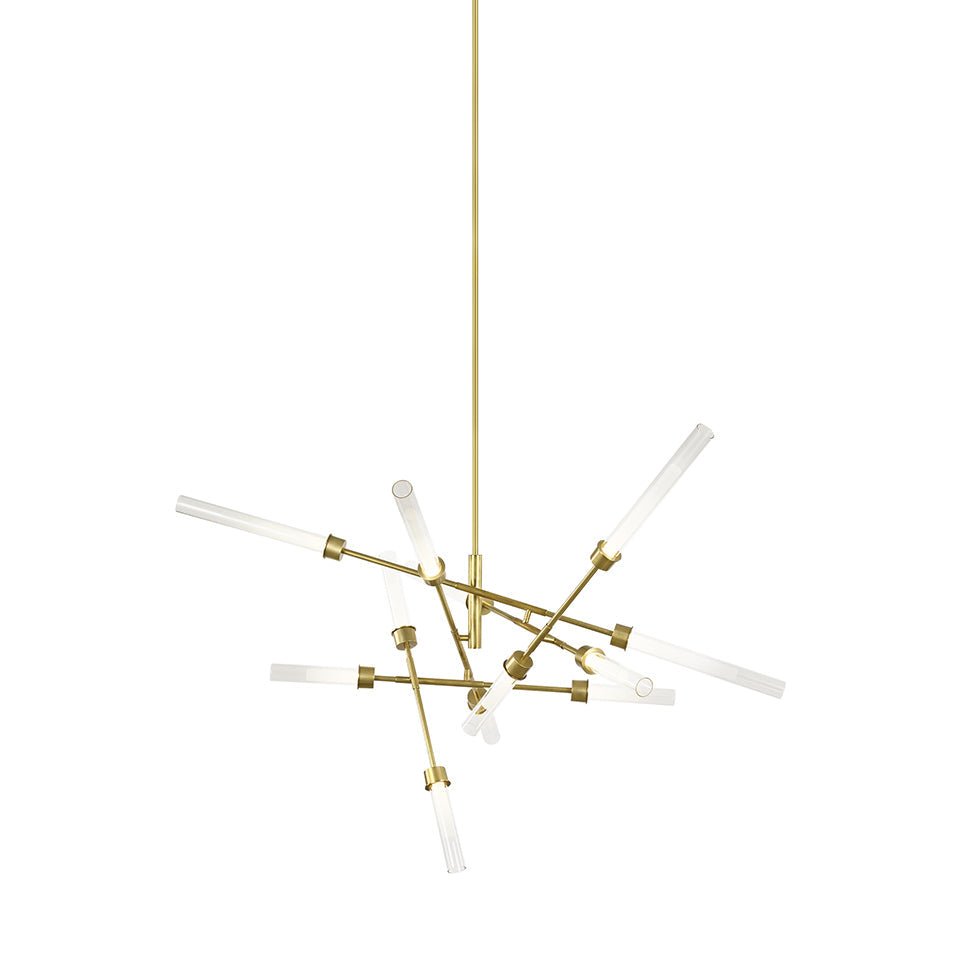 Suspension Linger Abstract - Laiton naturel by Tech Lighting | Luminaires & cie