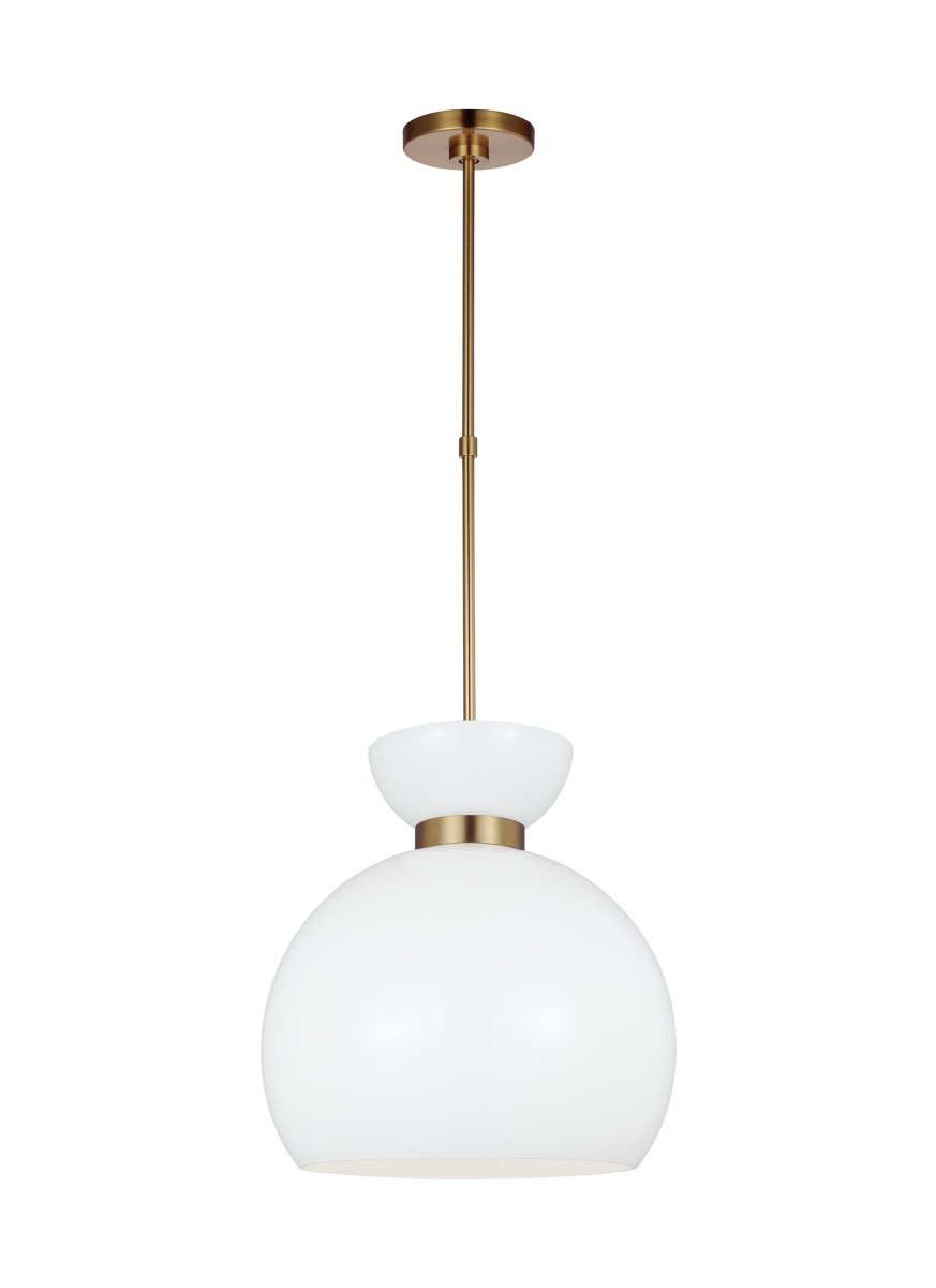 Suspension Londyn - Laiton brûlé avec verre blanc lait 16" by Visual Comfort Studio | Luminaires & cie