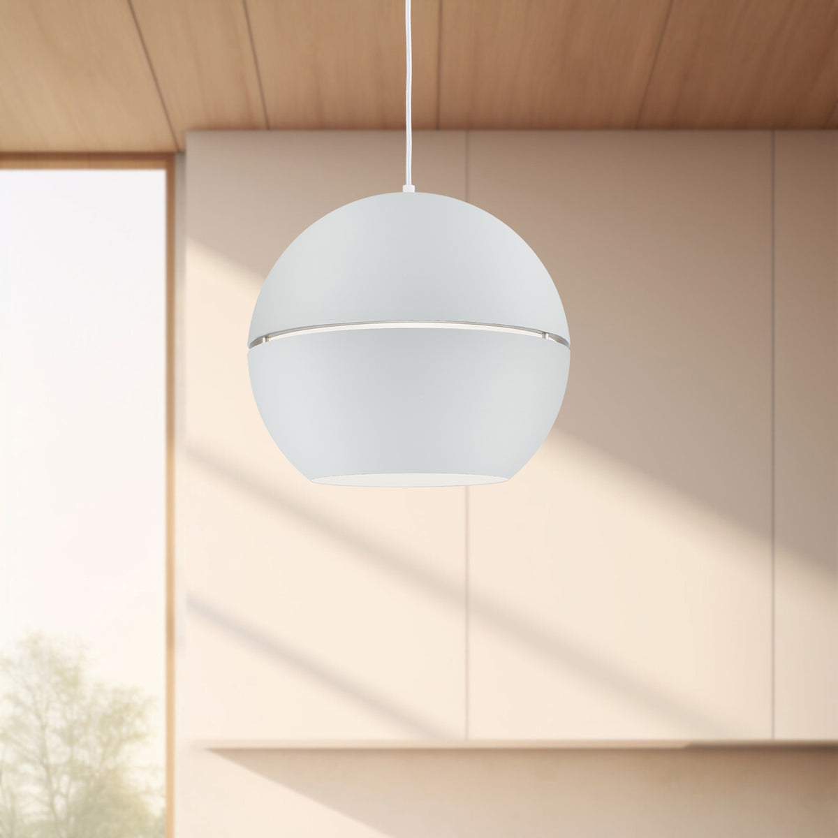 Suspension Lucas Blanc, 15 3/4" – vue 3