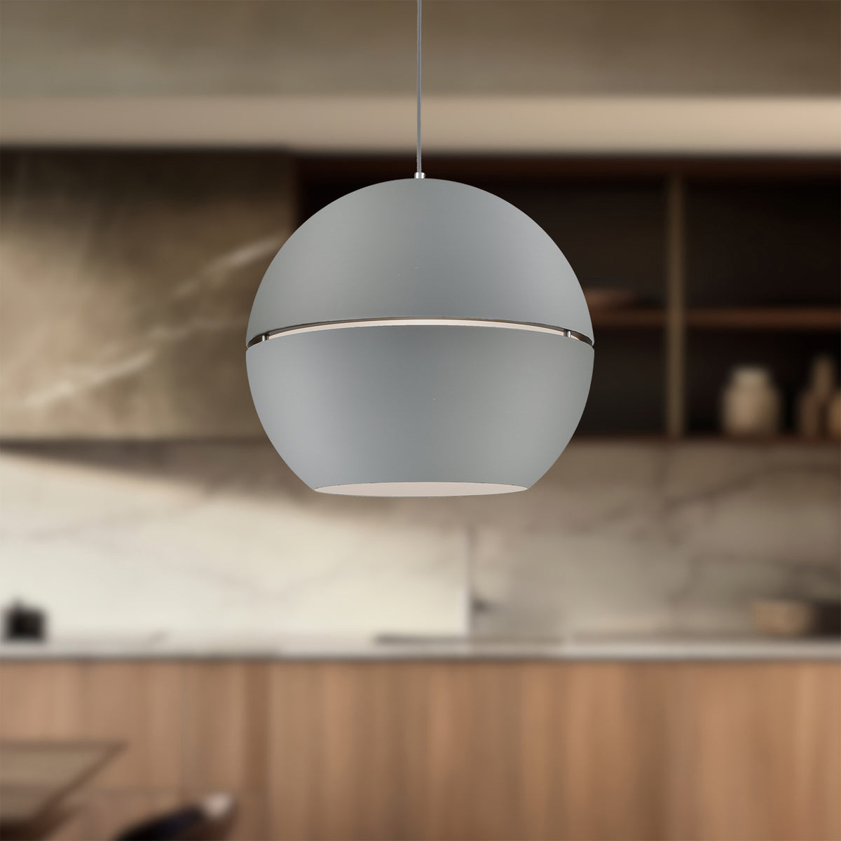 Suspension Lucas Gris, 23 5/8" – vue 2