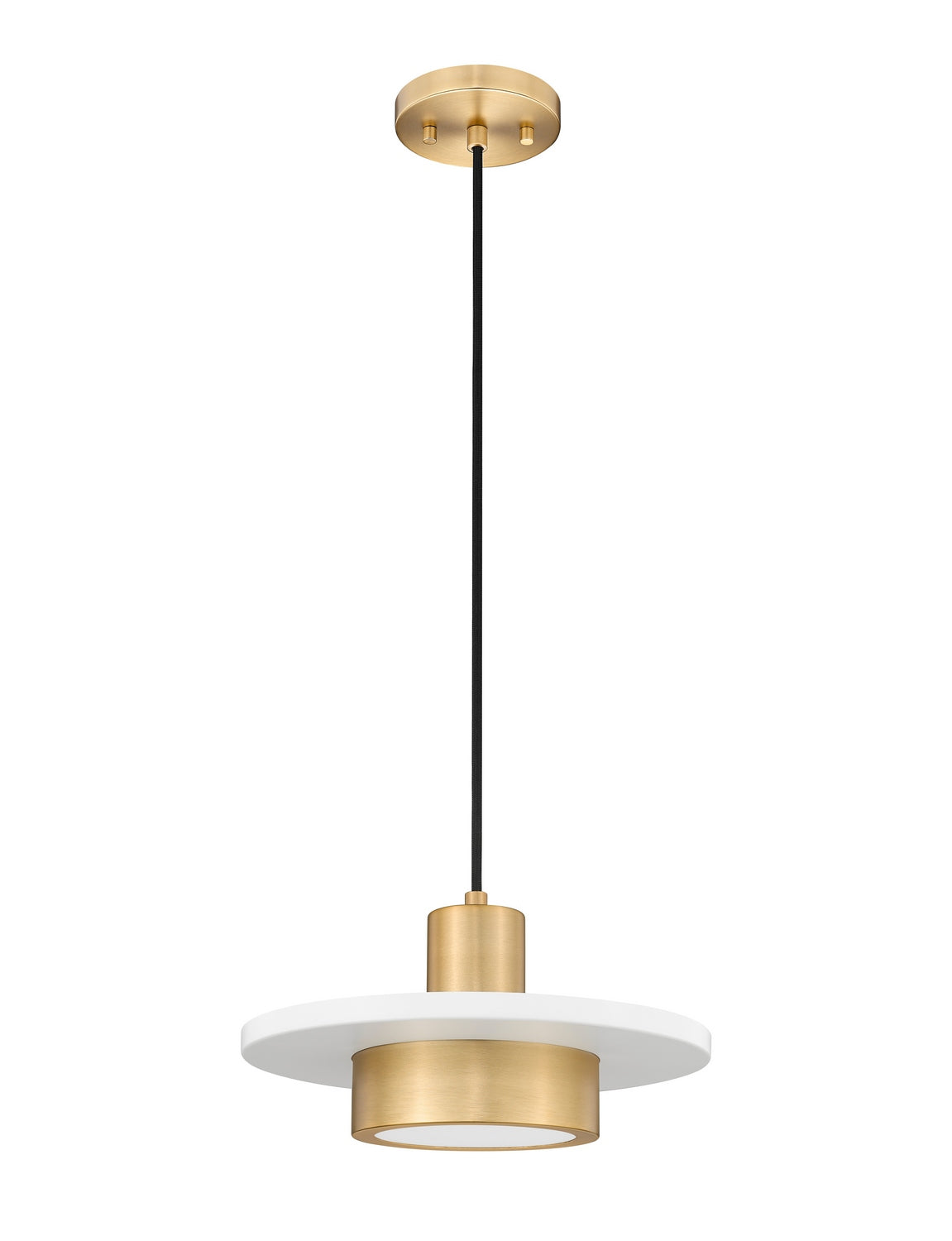 Suspension Ludo Blanc mat + Or moderne, 12" – vue 5