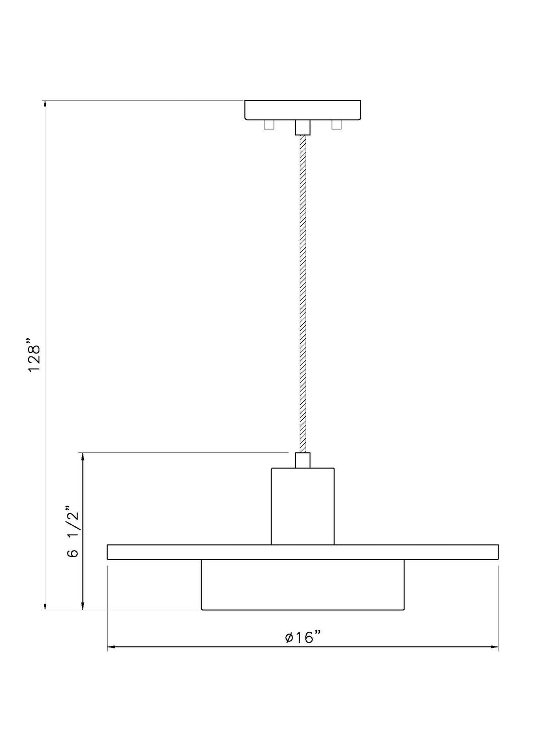 Suspension Ludo Nickel brossé, 16" – vue 6