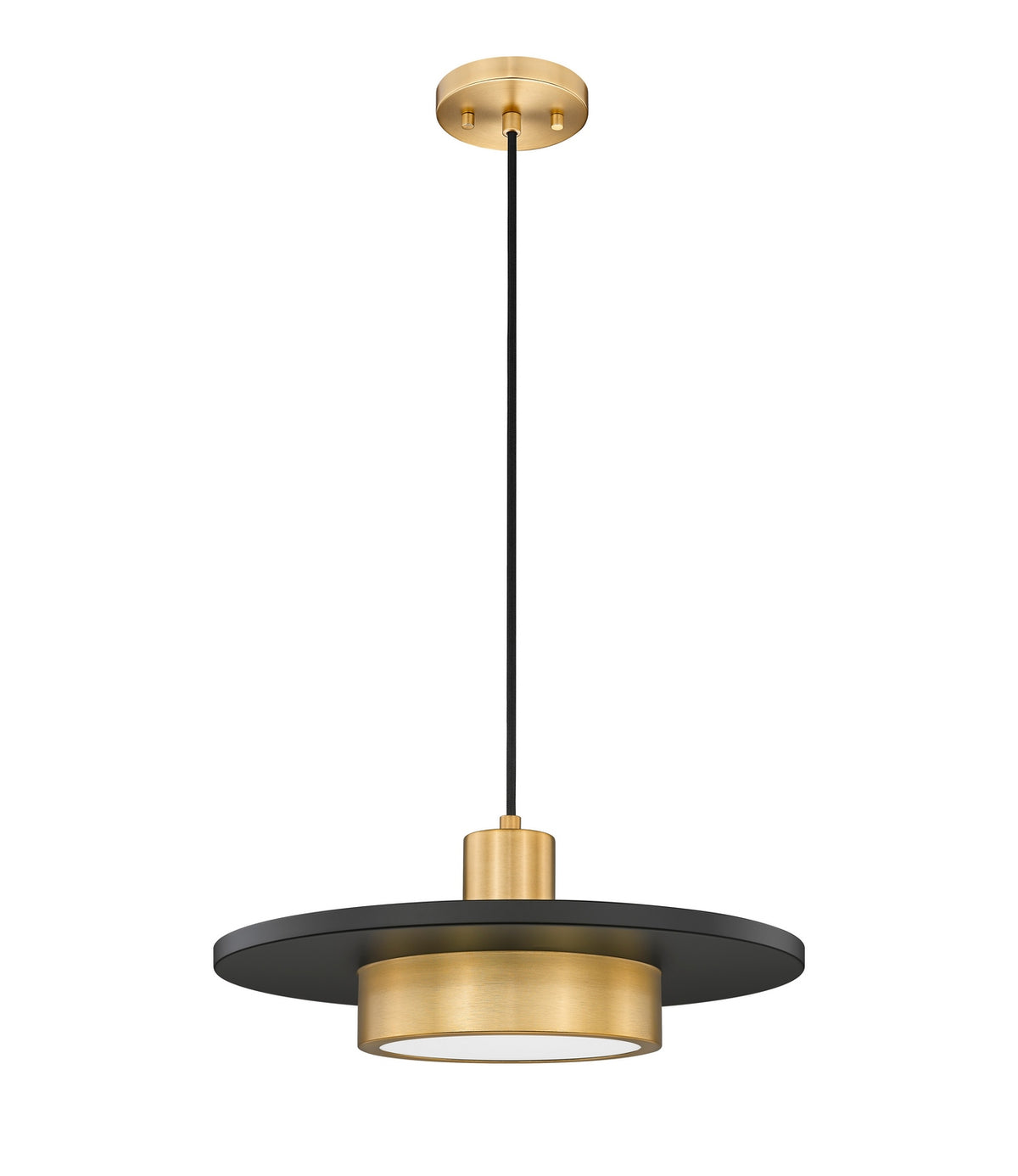 Suspension Ludo Noir mat + Or moderne, 16" – vue 5