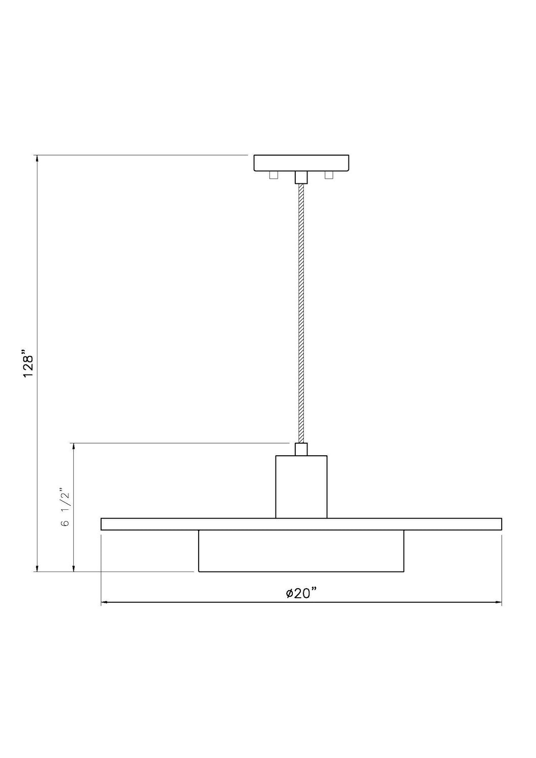 Suspension Ludo Nickel brossé, 20" – vue 6