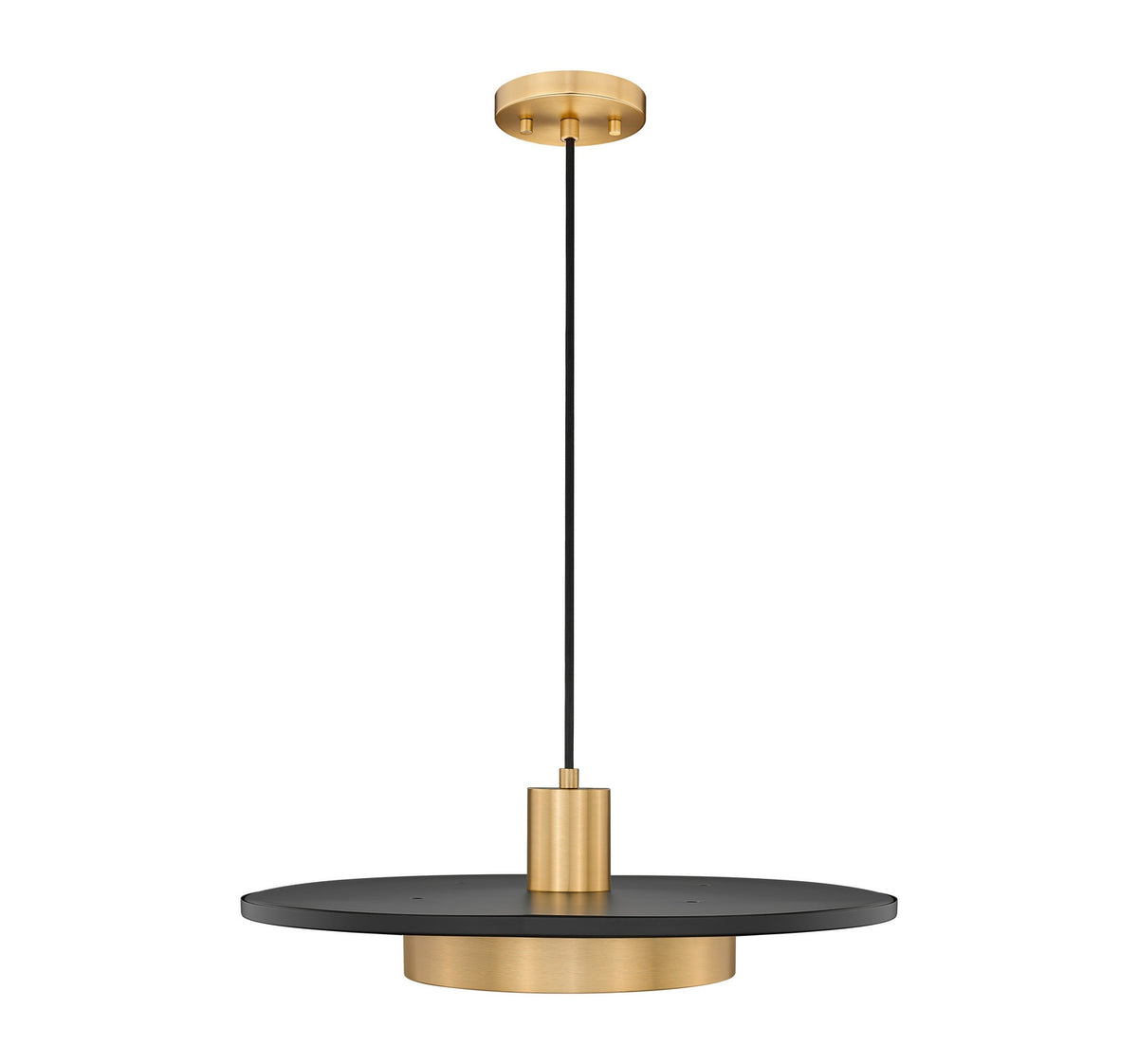 Suspension Ludo Noir mat + Or moderne, 20" – vue 4