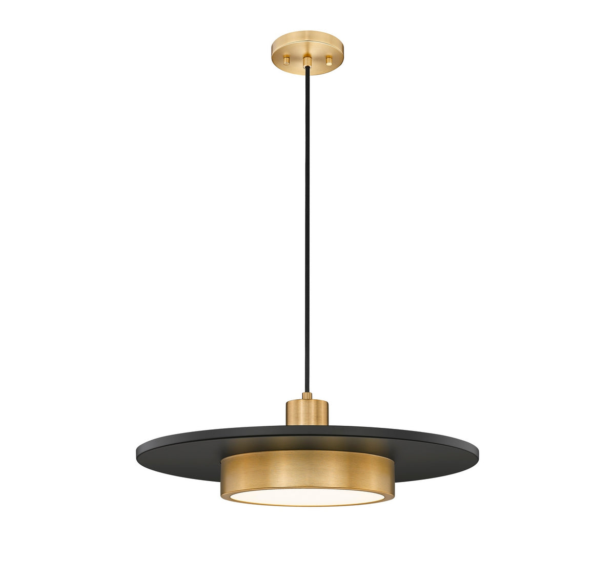 Suspension Ludo Noir mat + Or moderne, 20" – vue 5