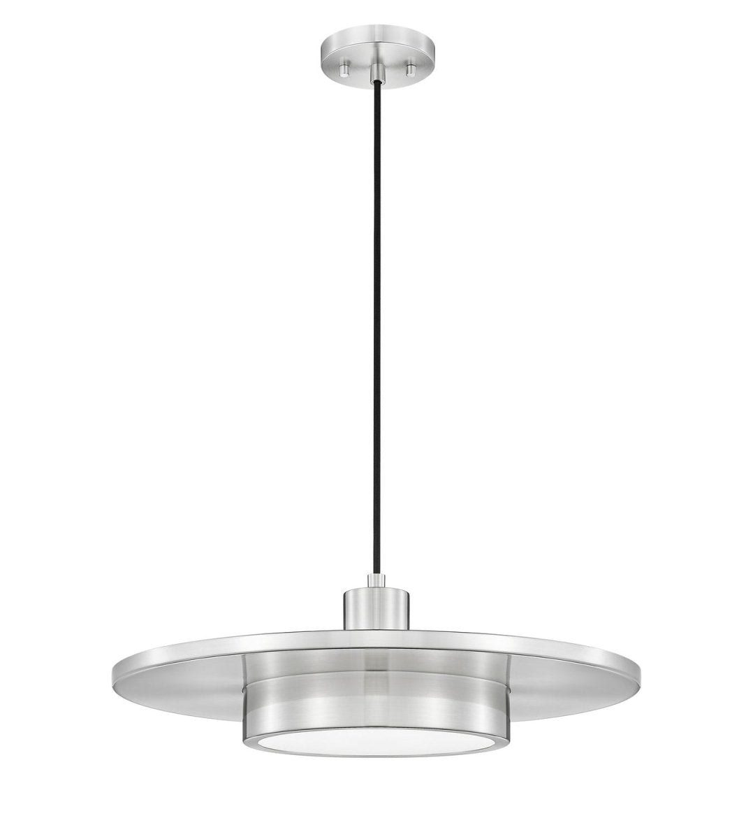 Suspension Ludo - Blanc mat + Or moderne 20" by Z-Lite | Luminaires & cie