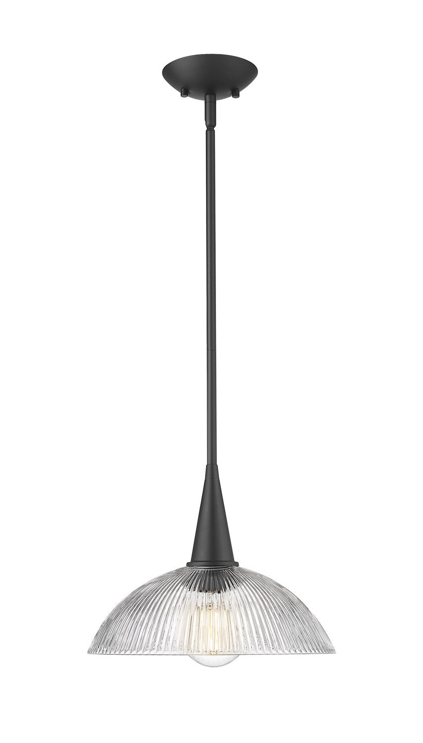 Suspension Lunelle Noir mat, 12" – Z-Lite