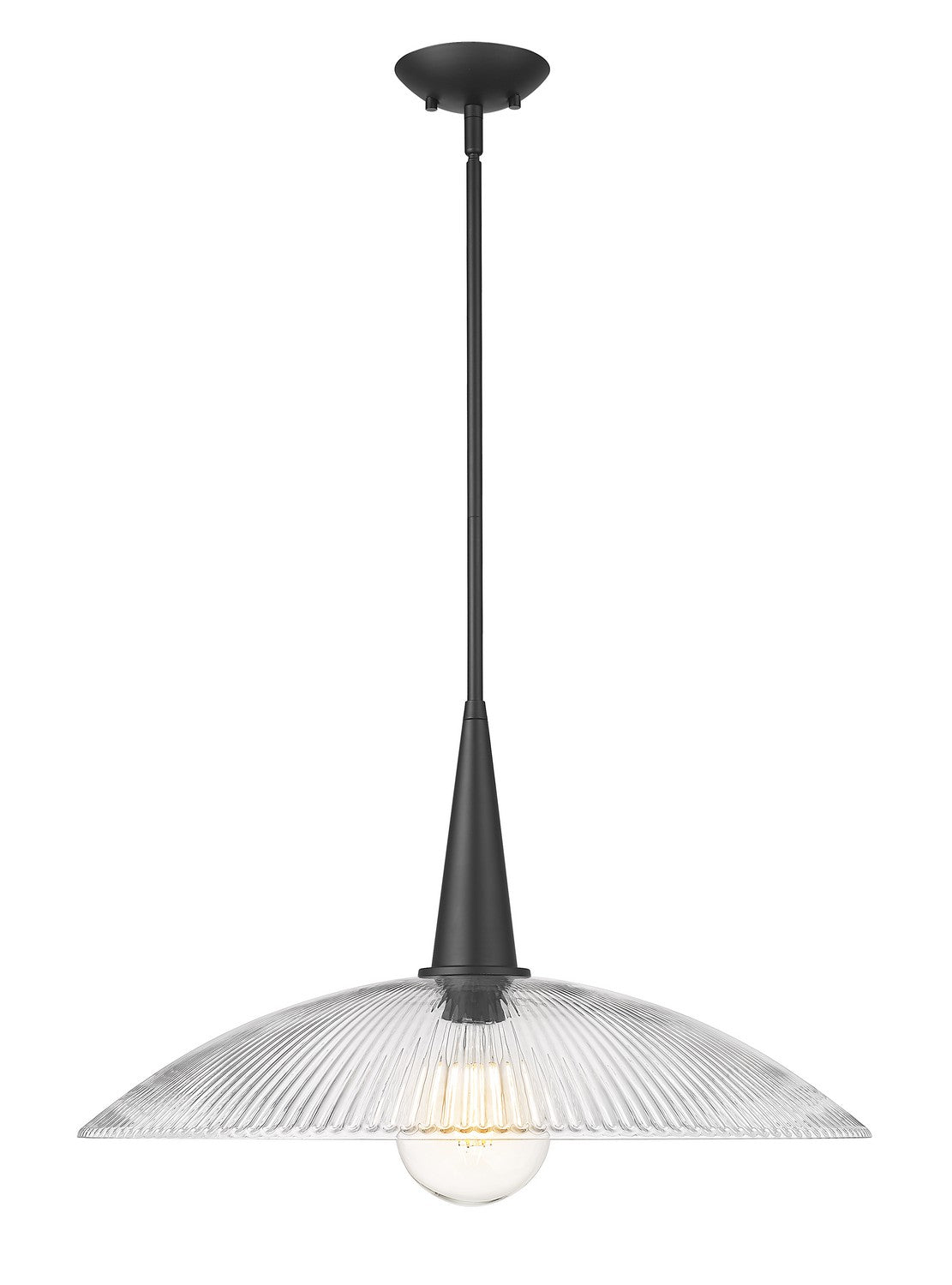 Suspension Lunelle Noir mat, 24" – Z-Lite