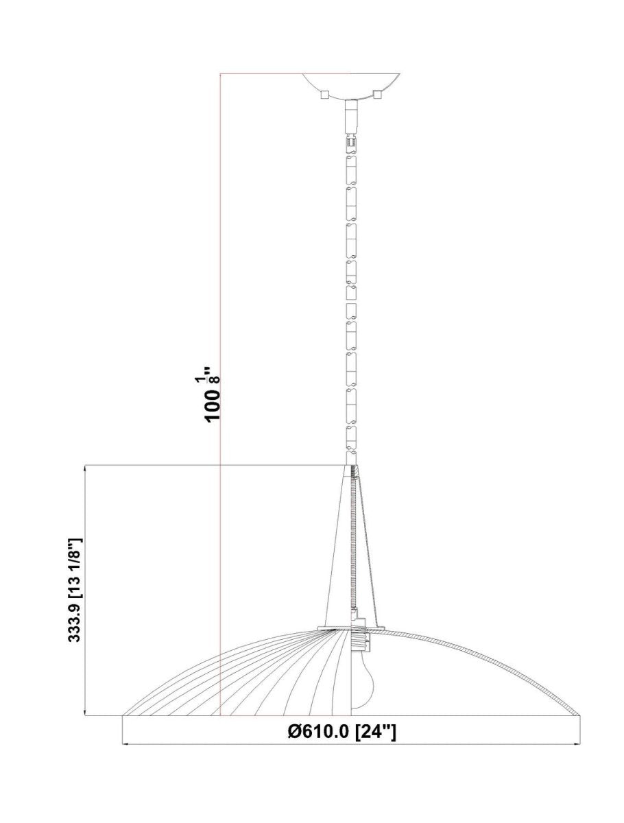 Suspension Lunelle - Or moderne 24" by Z-Lite | Luminaires & cie
