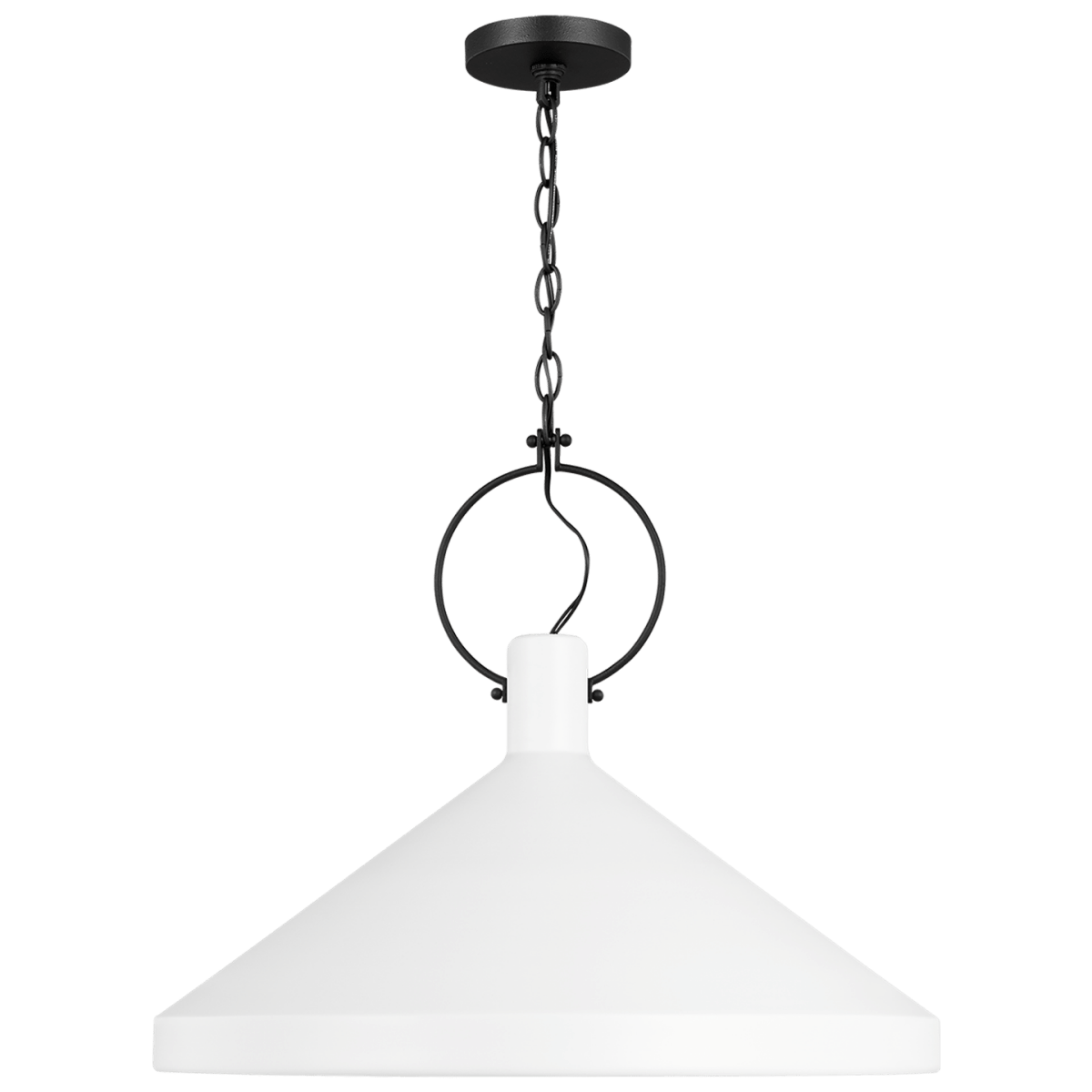 Suspension Lyon - Blanc mat 24" Ampoules non - incluses by Visual Comfort Studio | Luminaires & cie