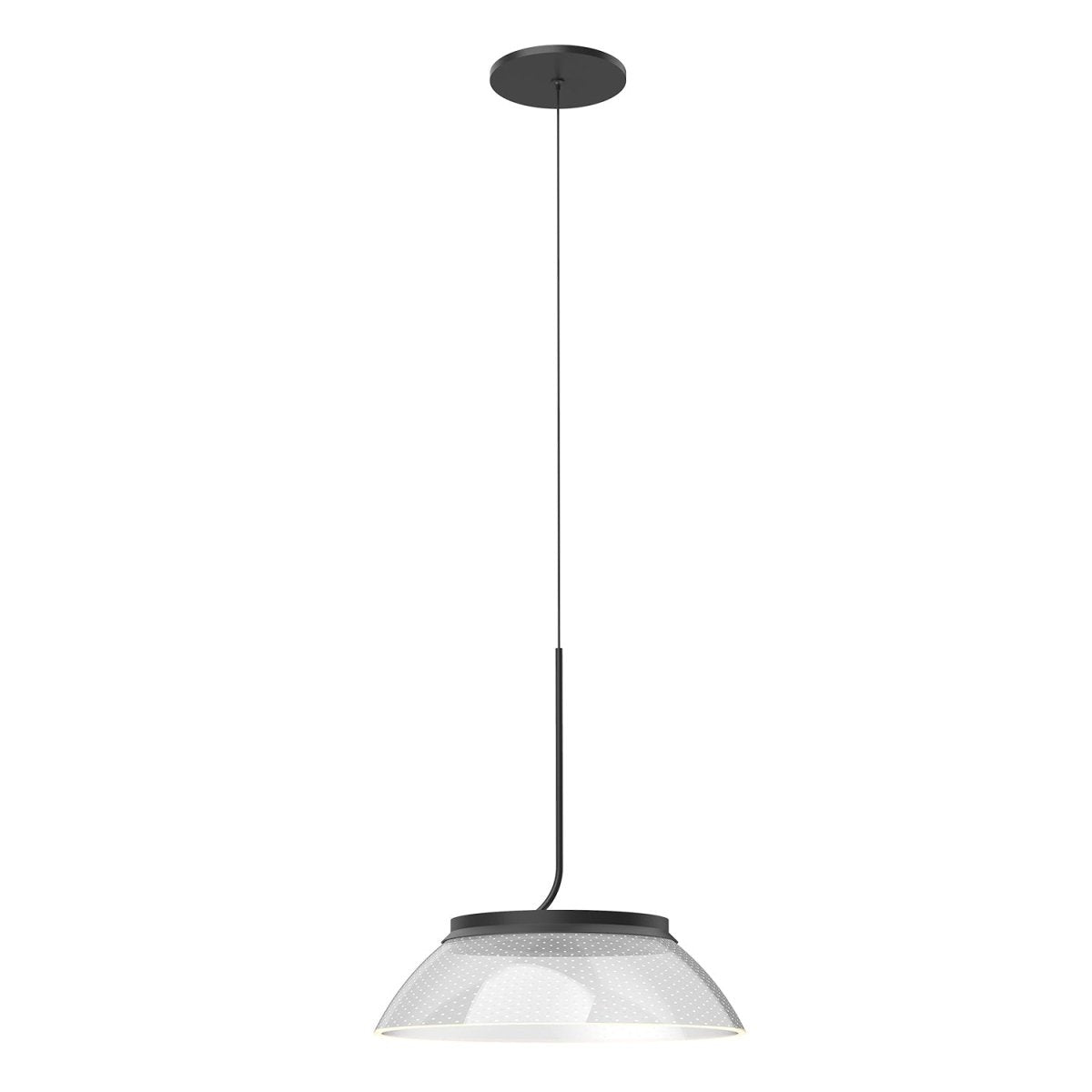 Suspension Magellan - Guide d'éclairage en acrylique noir / transparent by Kuzco Lighting | Luminaires & cie