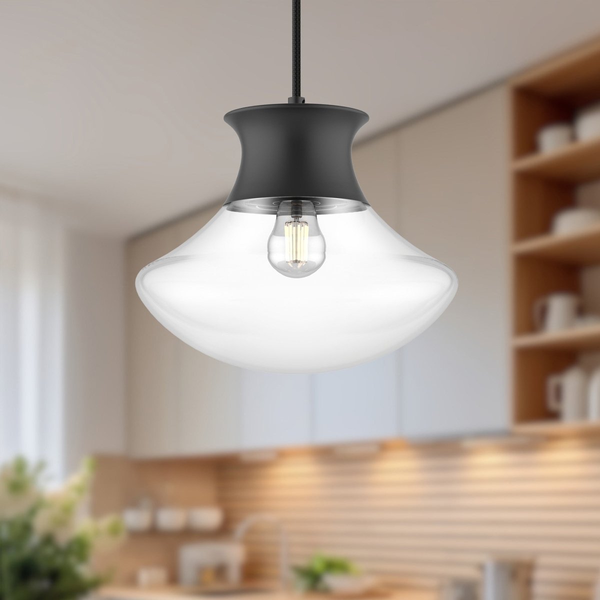 Suspension Marcel - Noir mat 10 1/4" by Alora Lighting | Luminaires & cie