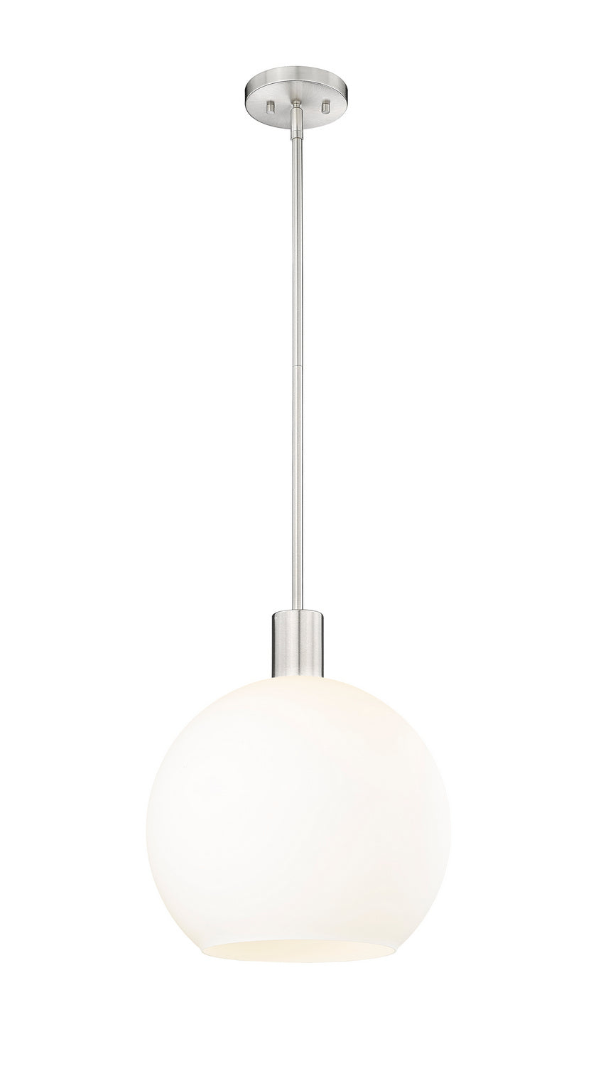 Suspension Margo Nickel brossé, Blanc – Z-Lite