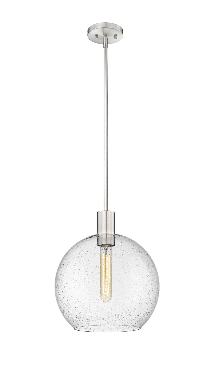 Suspension Margo Nickel brossé, Grené transparent – Z-Lite