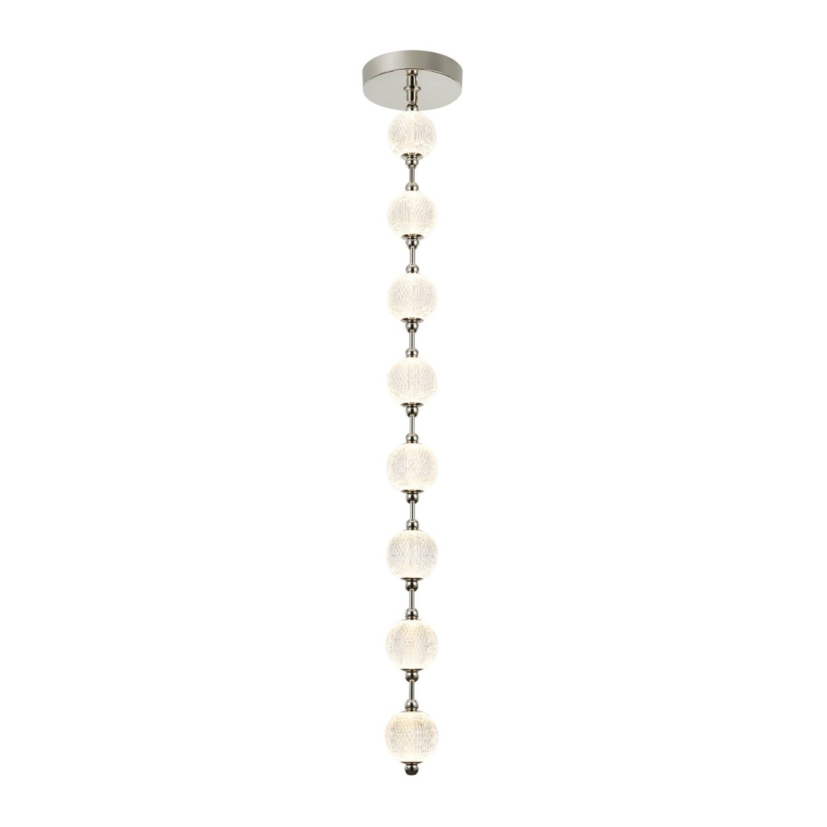 Suspension Marni - Nickel poli 58 1/8" Driver dans le canopy by Alora Lighting | Luminaires & cie