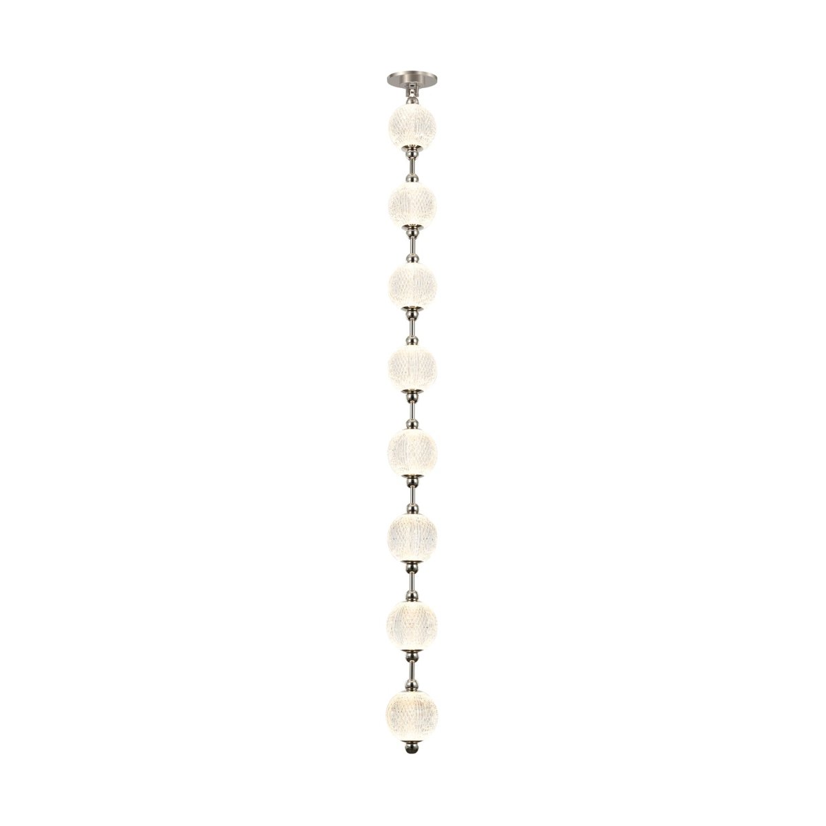 Suspension Marni - Nickel poli 58 1/8" Driver à distance by Alora Lighting | Luminaires & cie