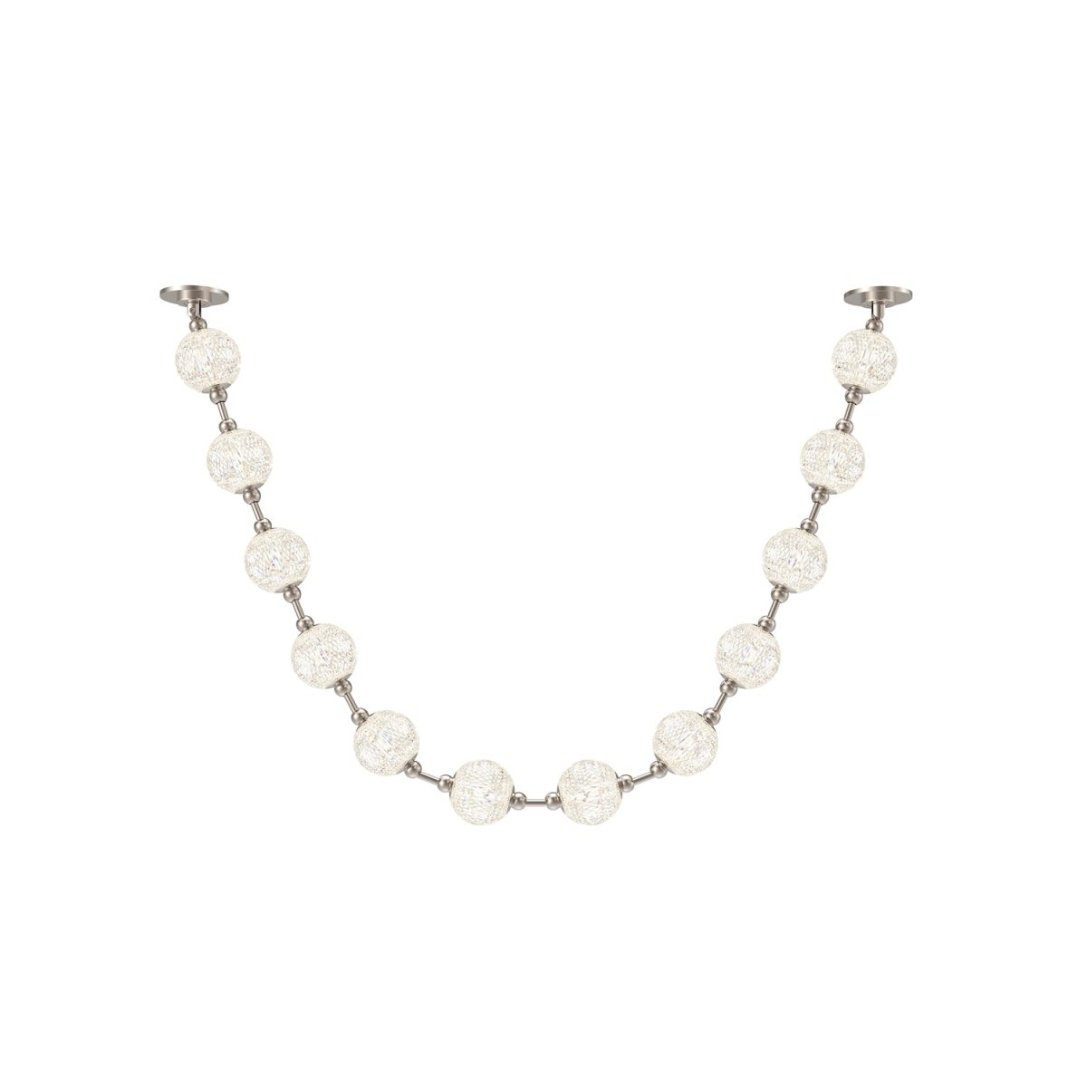 Suspension Marni - Nickel poli 86 1/2" Driver à distance by Alora Lighting | Luminaires & cie