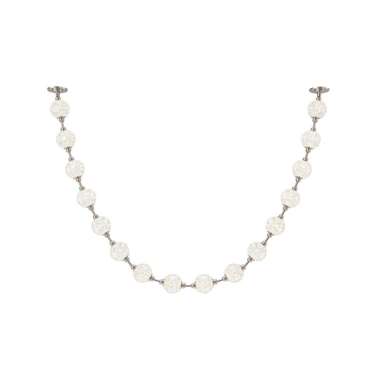 Suspension Marni - Nickel poli 114 7/8" Driver à distance by Alora Lighting | Luminaires & cie